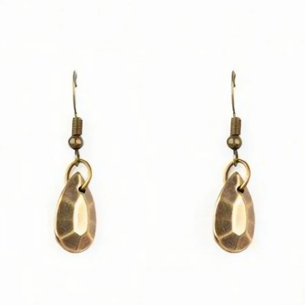 Fashion Jewelry Bragging Rights Brass Necklace & Matching Teardrop Earrings Set - Picture 2 of 3